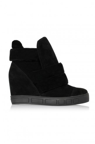 Zanotti Gizli Topuk Süet Siyah Bot AS0319
