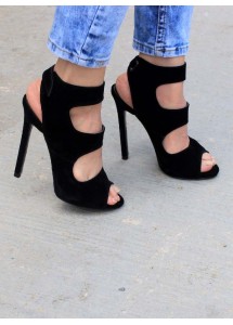 ZANOTTİ TARZI SİYAH SÜET AYAKKABI