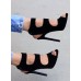 ZANOTTİ TARZI SİYAH SÜET AYAKKABI