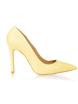 Sarı Deri Stiletto