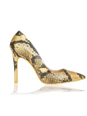 Yılan Derisi Dore Stiletto
